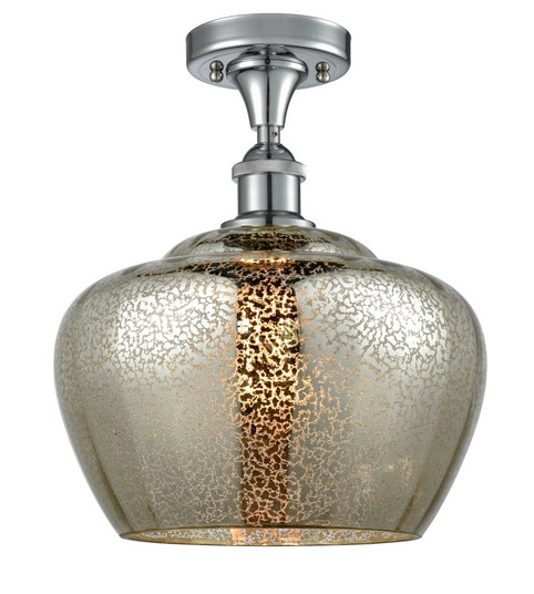 Fenton - 1 Light - 11 inch - Polished Chrome - Semi-Flush Mount (3442|516-1C-PC-G96-L-LED)