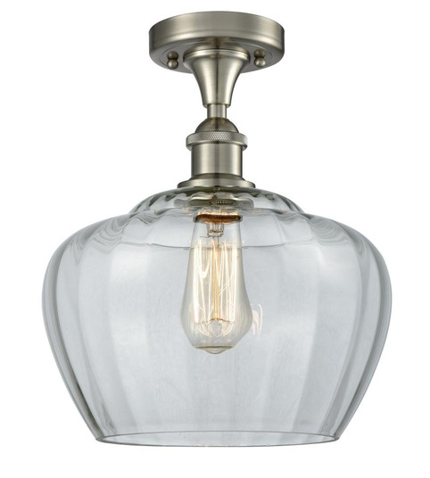 Fenton - 1 Light - 11 inch - Brushed Satin Nickel - Semi-Flush Mount (3442|516-1C-SN-G92-L-LED)