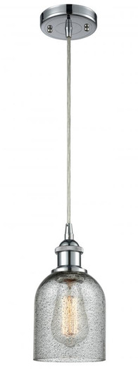 Caledonia - 1 Light - 5 inch - Polished Chrome - Cord hung - Mini Pendant (3442|516-1P-PC-G257)