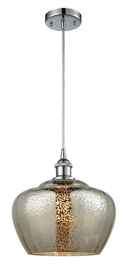 Fenton - 1 Light - 11 inch - Polished Chrome - Cord hung - Mini Pendant (3442|516-1P-PC-G96-L)