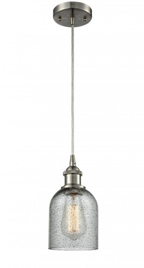 Caledonia - 1 Light - 5 inch - Brushed Satin Nickel - Cord hung - Mini Pendant (3442|516-1P-SN-G257)