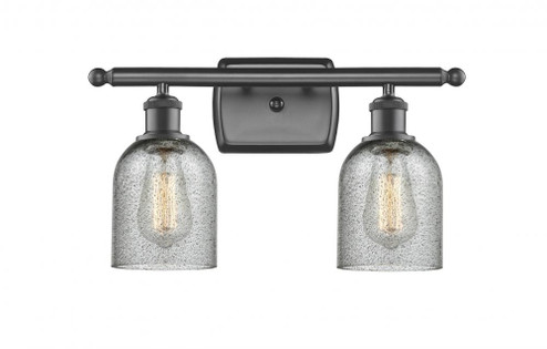 Caledonia - 2 Light - 15 inch - Oil Rubbed Bronze - Bath Vanity Light (3442|516-2W-OB-G257)