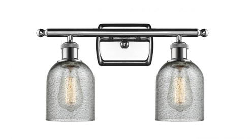 Caledonia - 2 Light - 15 inch - Polished Chrome - Bath Vanity Light (3442|516-2W-PC-G257-LED)