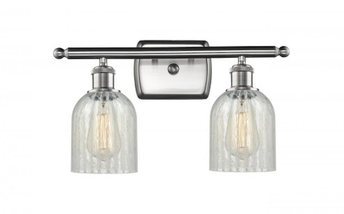 Caledonia - 2 Light - 15 inch - Brushed Satin Nickel - Bath Vanity Light (3442|516-2W-SN-G2511-LED)