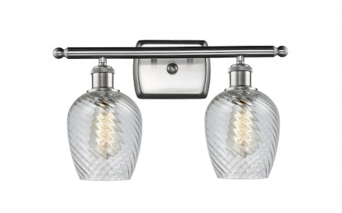 Salina - 2 Light - 16 inch - Brushed Satin Nickel - Bath Vanity Light (3442|516-2W-SN-G292-LED)