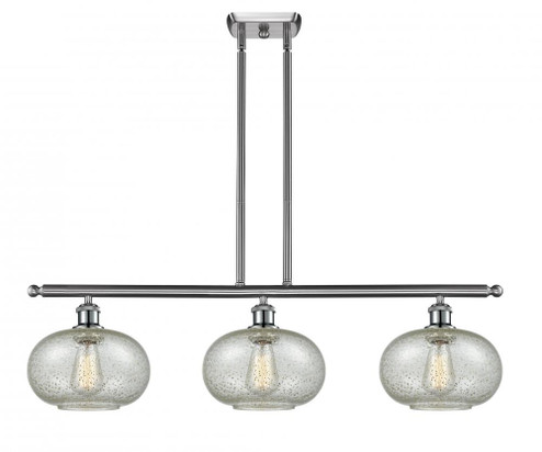 Gorham - 3 Light - 36 inch - Brushed Satin Nickel - Stem hung - Island Light (3442|516-3I-SN-G249)