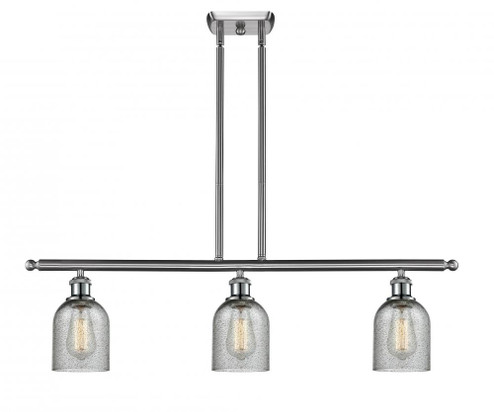 Caledonia - 3 Light - 36 inch - Brushed Satin Nickel - Stem hung - Island Light (3442|516-3I-SN-G257)