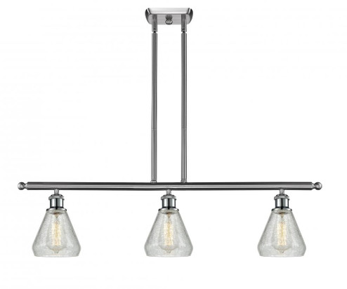 Conesus - 3 Light - 36 inch - Brushed Satin Nickel - Stem hung - Island Light (3442|516-3I-SN-G275-LED)