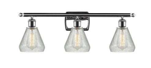 Conesus - 3 Light - 26 inch - Polished Chrome - Bath Vanity Light (3442|516-3W-PC-G275)