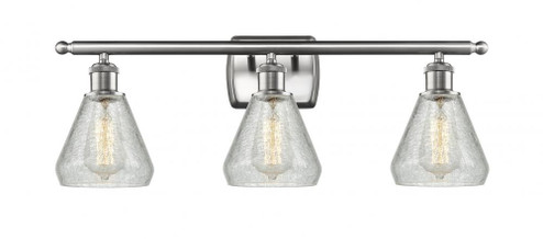 Conesus - 3 Light - 26 inch - Brushed Satin Nickel - Bath Vanity Light (3442|516-3W-SN-G275-LED)