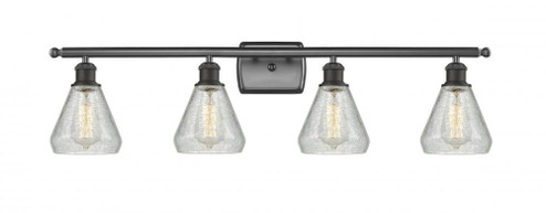 Conesus - 4 Light - 36 inch - Oil Rubbed Bronze - Bath Vanity Light (3442|516-4W-OB-G275-LED)