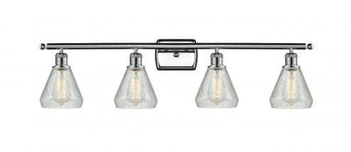 Conesus - 4 Light - 36 inch - Polished Chrome - Bath Vanity Light (3442|516-4W-PC-G275-LED)