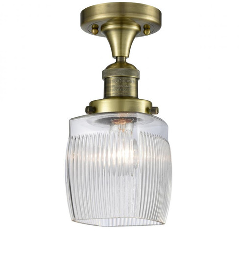 Colton - 1 Light - 6 inch - Antique Brass - Semi-Flush Mount (3442|517-1CH-AB-G302)