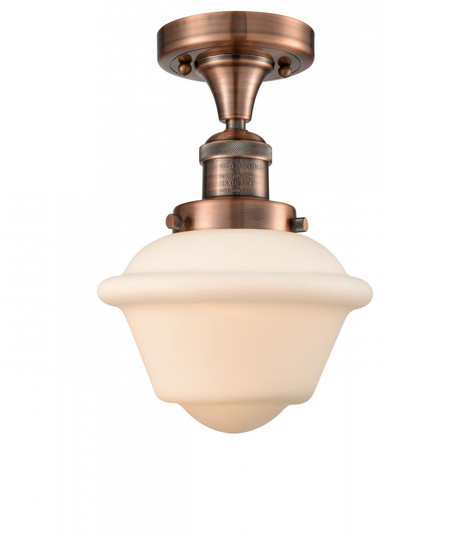 Oxford - 1 Light - 8 inch - Antique Copper - Semi-Flush Mount (3442|517-1CH-AC-G531)