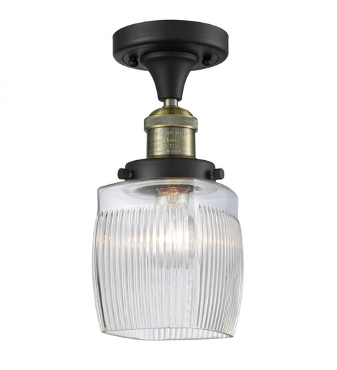 Colton - 1 Light - 6 inch - Black Antique Brass - Semi-Flush Mount (3442|517-1CH-BAB-G302)