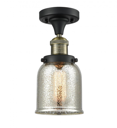 Bell - 1 Light - 5 inch - Black Antique Brass - Semi-Flush Mount (3442|517-1CH-BAB-G58)