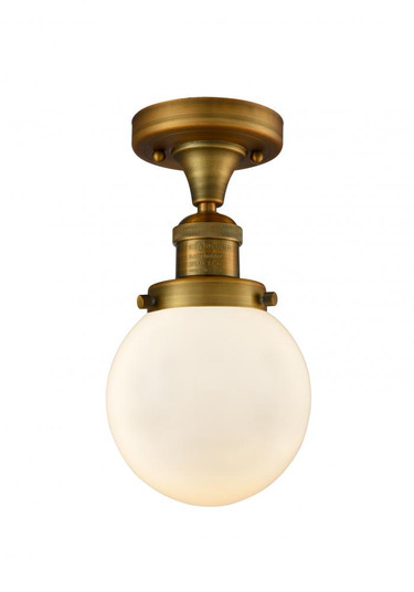 Beacon - 1 Light - 6 inch - Brushed Brass - Semi-Flush Mount (3442|517-1CH-BB-G201-6)