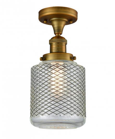 Stanton - 1 Light - 6 inch - Brushed Brass - Semi-Flush Mount (3442|517-1CH-BB-G262-LED)