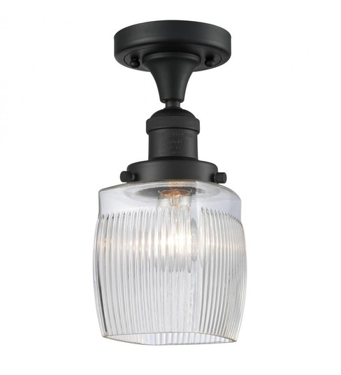 Colton - 1 Light - 6 inch - Matte Black - Semi-Flush Mount (3442|517-1CH-BK-G302)