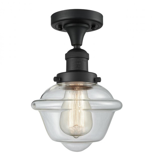 Oxford - 1 Light - 8 inch - Matte Black - Semi-Flush Mount (3442|517-1CH-BK-G532)
