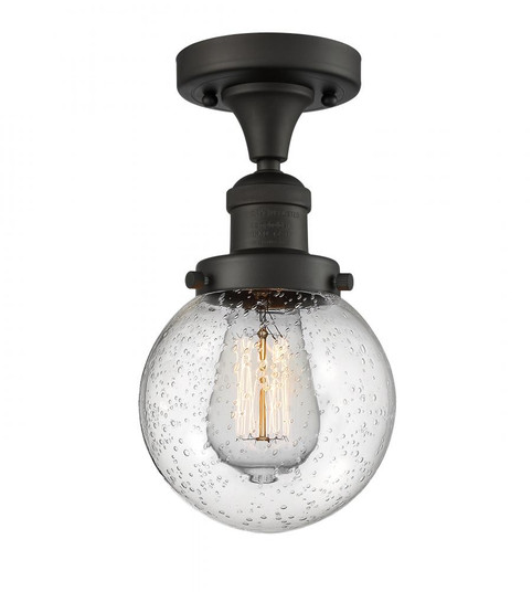 Beacon - 1 Light - 6 inch - Oil Rubbed Bronze - Semi-Flush Mount (3442|517-1CH-OB-G204-6)