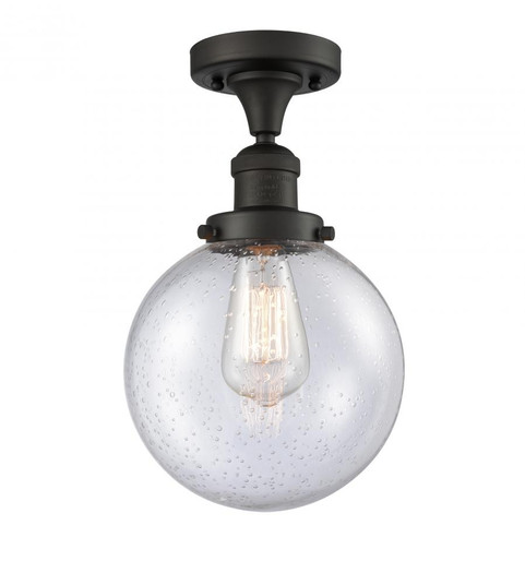 Beacon - 1 Light - 8 inch - Oil Rubbed Bronze - Semi-Flush Mount (3442|517-1CH-OB-G204-8)