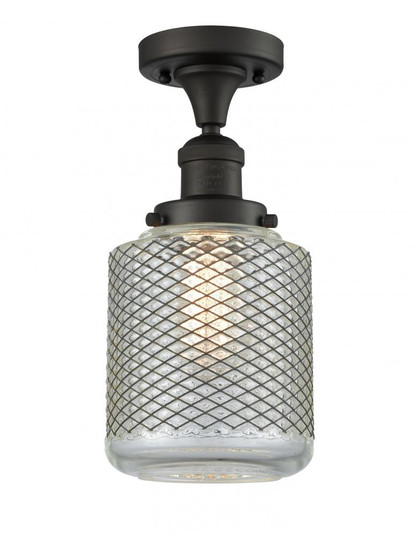 Stanton - 1 Light - 6 inch - Oil Rubbed Bronze - Semi-Flush Mount (3442|517-1CH-OB-G262-LED)
