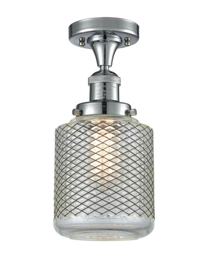 Stanton - 1 Light - 6 inch - Polished Chrome - Semi-Flush Mount (3442|517-1CH-PC-G262)