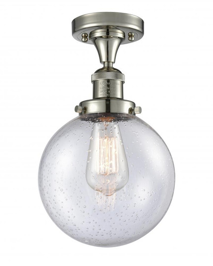 Beacon - 1 Light - 8 inch - Polished Nickel - Semi-Flush Mount (3442|517-1CH-PN-G204-8)