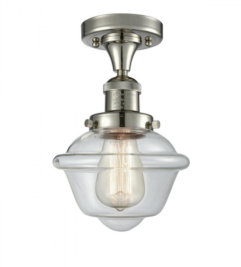 Oxford - 1 Light - 8 inch - Polished Nickel - Semi-Flush Mount (3442|517-1CH-PN-G532)