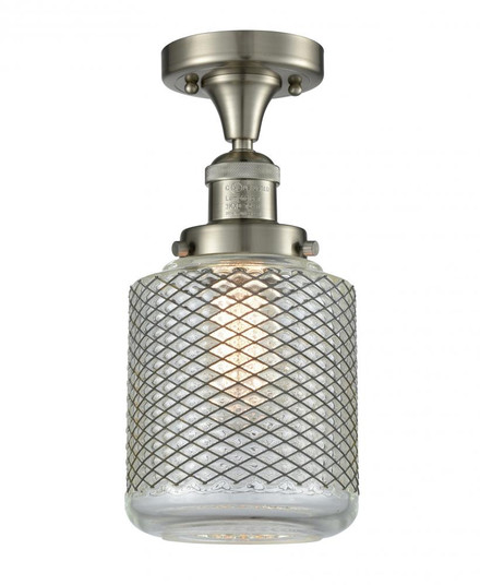 Stanton - 1 Light - 6 inch - Brushed Satin Nickel - Semi-Flush Mount (3442|517-1CH-SN-G262)
