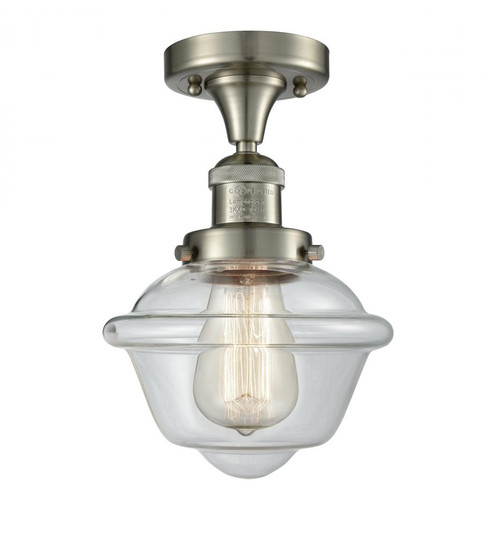 Oxford - 1 Light - 8 inch - Brushed Satin Nickel - Semi-Flush Mount (3442|517-1CH-SN-G532-LED)