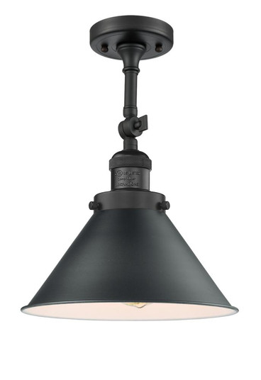 Briarcliff - 1 Light - 10 inch - Matte Black - Adjustable Semi-Flush Mount (3442|201F-BK-M10-BK-LED)