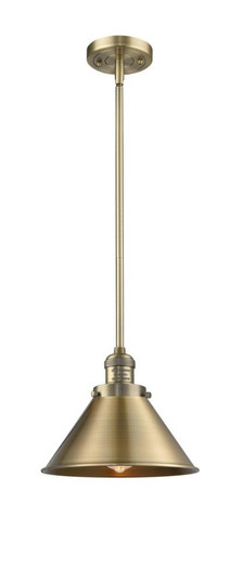 Briarcliff - 1 Light - 10 inch - Brushed Brass - Stem Hung - Mini Pendant (3442|201S-BB-M10-BB)