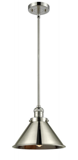 Briarcliff - 1 Light - 10 inch - Polished Nickel - Stem Hung - Mini Pendant (3442|201S-PN-M10-PN-LED)