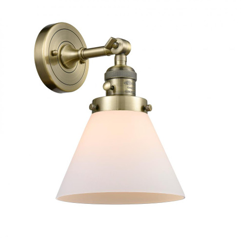 Cone - 1 Light - 8 inch - Antique Brass - Adjustable Sconce (3442|203SW-AB-G41)