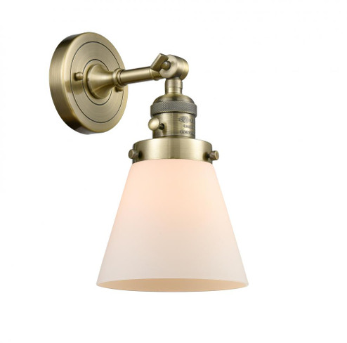 Cone - 1 Light - 6 inch - Antique Brass - Adjustable Sconce (3442|203SW-AB-G61)
