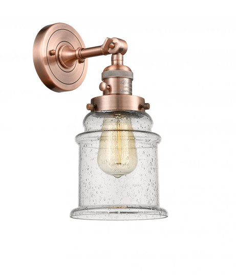 Canton - 1 Light - 7 inch - Antique Copper - Adjustable Sconce (3442|203SW-AC-G184)