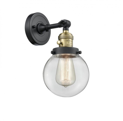 Beacon - 1 Light - 6 inch - Black Antique Brass - Adjustable Sconce (3442|203SW-BAB-G202-6)