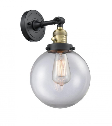 Beacon - 1 Light - 8 inch - Black Antique Brass - Adjustable Sconce (3442|203SW-BAB-G202-8)