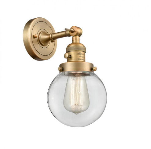 Beacon - 1 Light - 6 inch - Brushed Brass - Adjustable Sconce (3442|203SW-BB-G202-6)