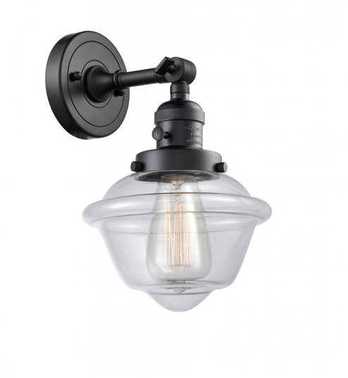 Oxford - 1 Light - 8 inch - Matte Black - Adjustable Sconce (3442|203SW-BK-G532)