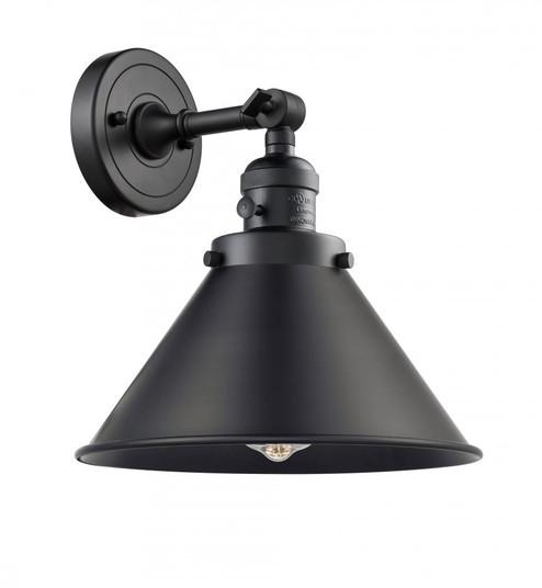 Briarcliff - 1 Light - 10 inch - Matte Black - Adjustable Sconce (3442|203SW-BK-M10-BK)