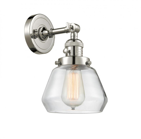 Fulton - 1 Light - 7 inch - Polished Nickel - Adjustable Sconce (3442|203SW-PN-G172)