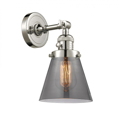 Cone - 1 Light - 6 inch - Polished Nickel - Adjustable Sconce (3442|203SW-PN-G63)
