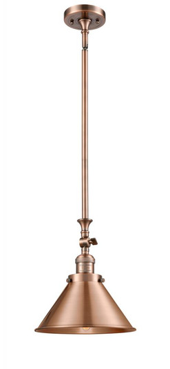 Briarcliff - 1 Light - 10 inch - Antique Copper - Stem Hung - Adjustable Mini Pendant (3442|206-AC-M10-AC-LED)