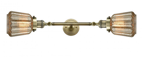 Chatham - 2 Light - 7 inch - Antique Brass - Adjustable Bath Vanity Light (3442|208L-AB-G146-LED)
