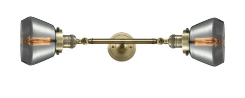 Fulton - 2 Light - 7 inch - Antique Brass - Adjustable Bath Vanity Light (3442|208L-AB-G173)