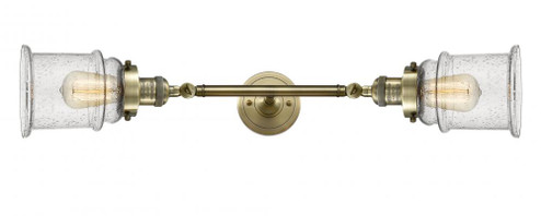 Canton - 2 Light - 6 inch - Antique Brass - Adjustable Bath Vanity Light (3442|208L-AB-G184-LED)