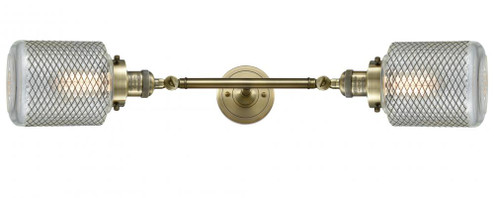 Stanton - 2 Light - 6 inch - Antique Brass - Adjustable Bath Vanity Light (3442|208L-AB-G262-LED)